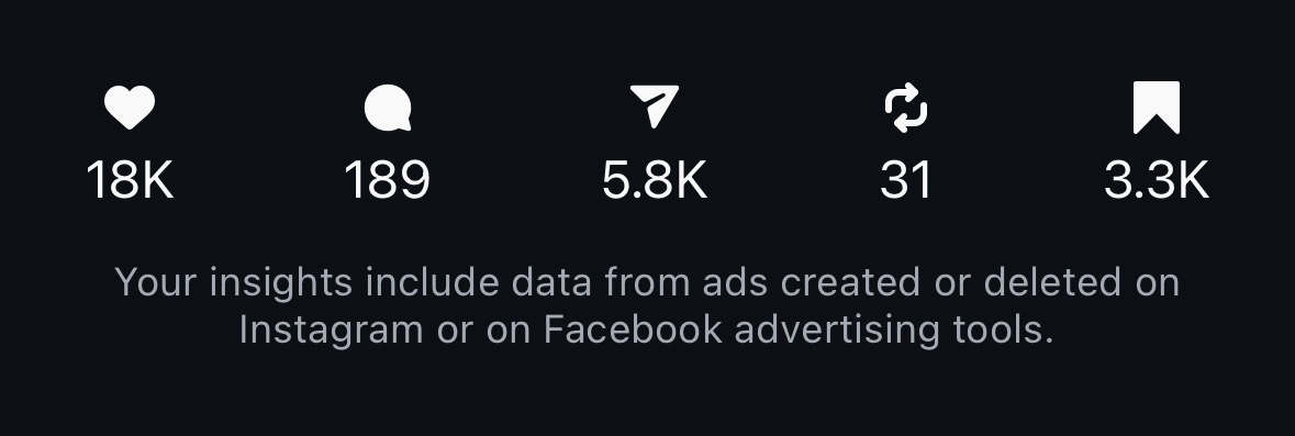 Instagram insights — post 1